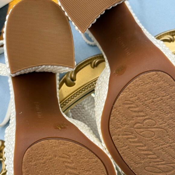 🆕 GIANNI BINI 🧿 NWOB KemaraTwo Embellished Pearl Studded Platform Sandal Sz 7 - Picture 14 of 16